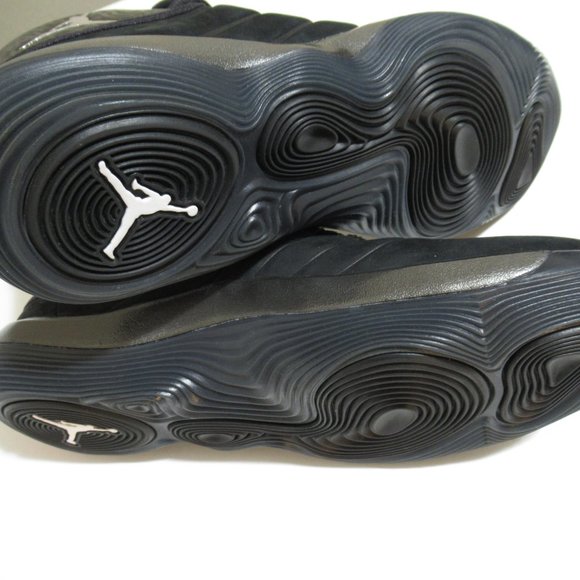 Nike Air Jordan Super.Fly 2017 Flight Black/Chrome Sneakers Men’s Size 10, NEW - Picture 9 of 10